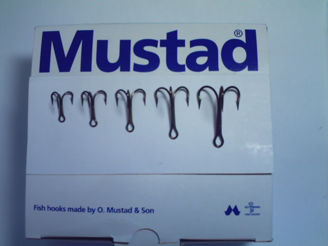Mustad Treble Hooks-#3551(bronze)